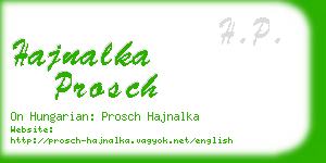 hajnalka prosch business card